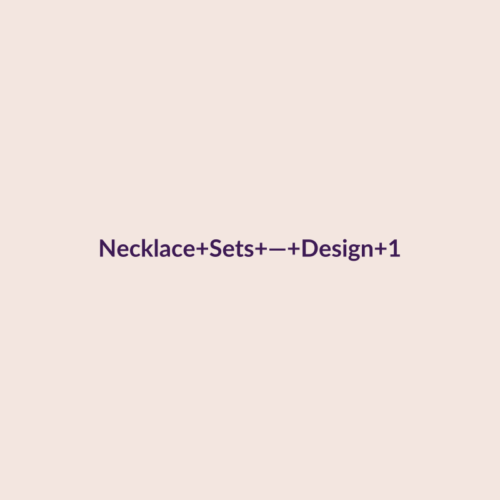 Necklace Sets — Design 1