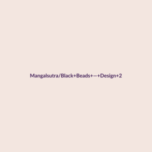 Mangalsutra/Black Beads — Design 2