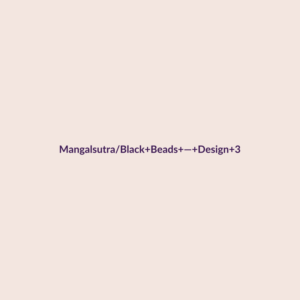 Mangalsutra/Black Beads — Design 3